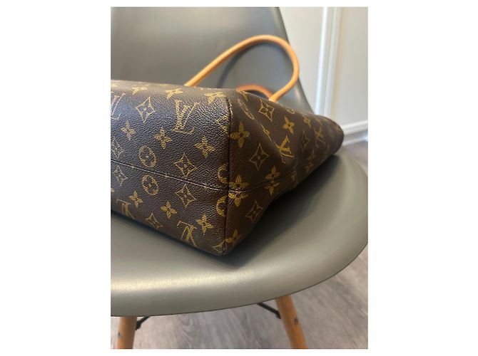 Borsa Tote Louis Vuitton Monogram Canvas Neverfull MM Marrone Monogramma - vista 7