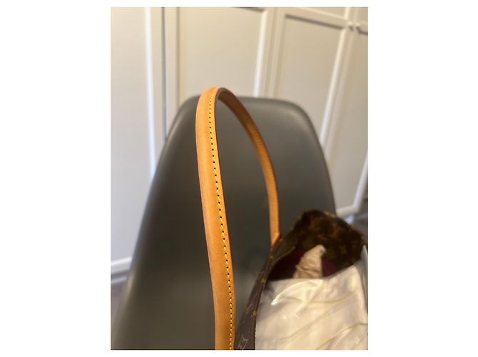 Borsa Tote Louis Vuitton Monogram Canvas Neverfull MM Marrone Monogramma - vista 8