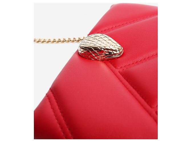 Bulgari Borsa a tracolla Serpenti rossa Rosso - vista 5