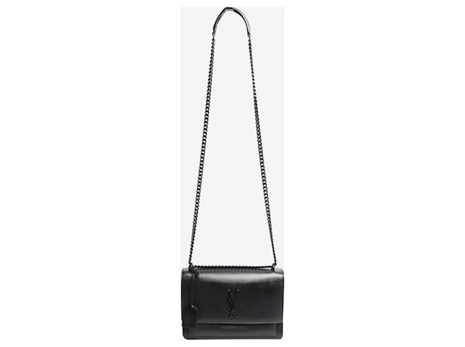 Saint Laurent Borsa Sunset nera, media Nero - vista 3
