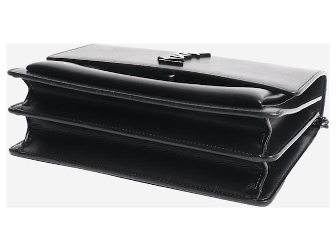 Saint Laurent Borsa Sunset nera, media Nero - vista 5
