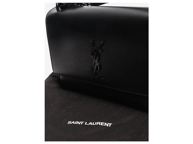 Saint Laurent Borsa Sunset nera, media Nero - vista 9