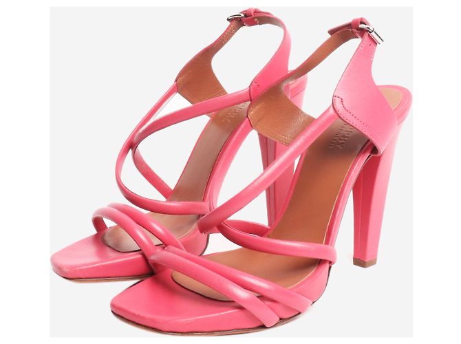 Philosophy Di Alberta Ferretti Rosa Leder Riemchen-Sandalen - Größe EU 38.5 Pink - Ansicht 2