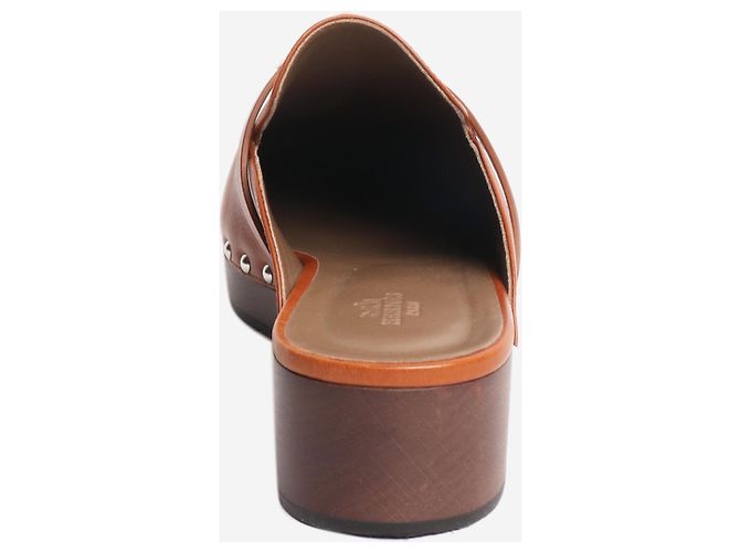 Kelly Hermès Clogs aus Leder in Tan - Größe EU 39 Braun - Ansicht 3