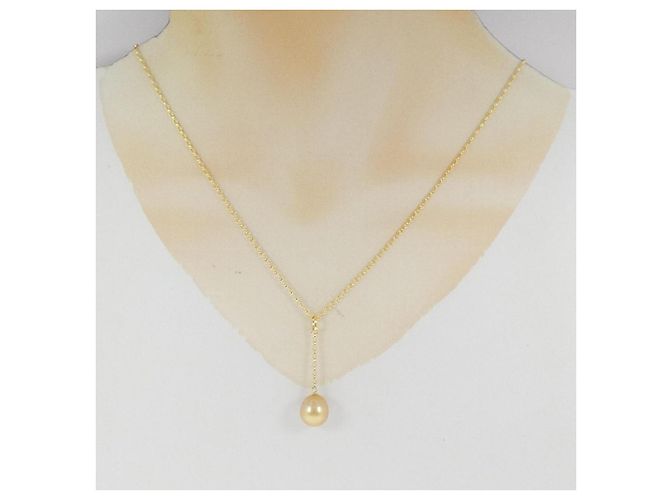 Autre Marque Collana di perle del Mar del Sud bianche Au750 D'oro - vista 5