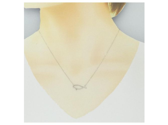 Autre Marque Collana in oro bianco Au750 Argento - vista 5
