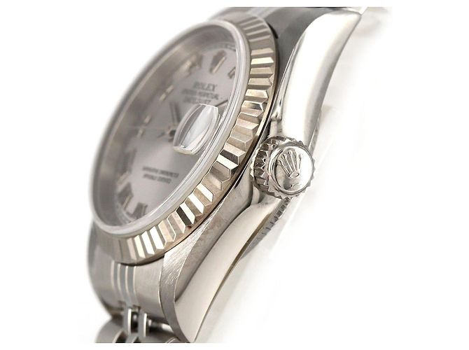 Rolex Datejust Edelstahl x Weißgold Braun - Ansicht 4