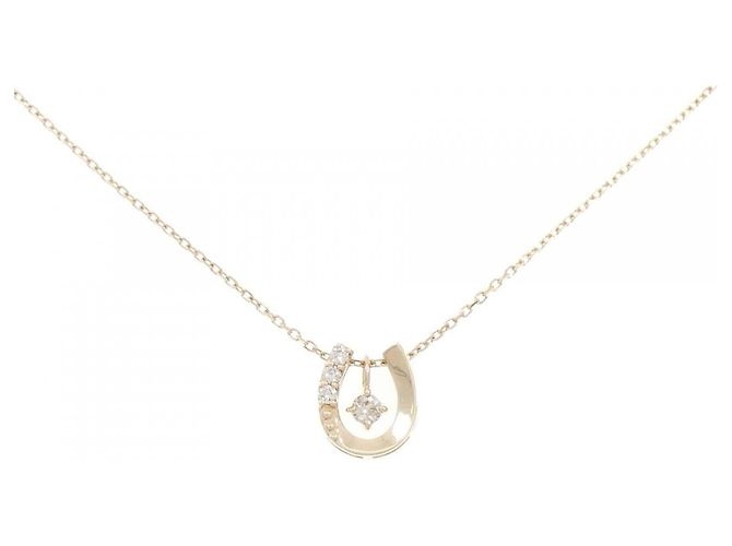 Autre Marque Collar de oro amarillo K10 2 en 1 con rubí y diamante Dorado - Ansicht 6