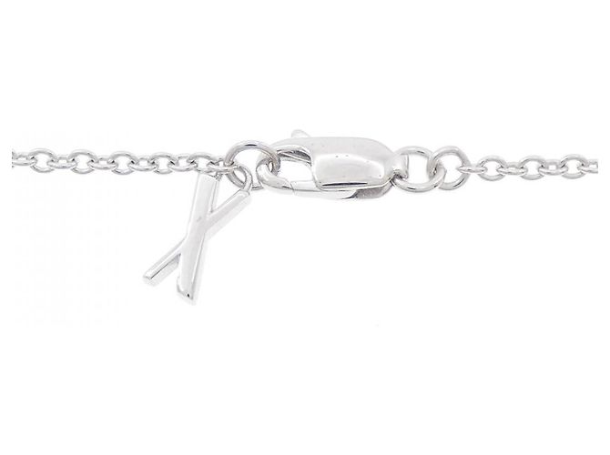 Tiffany & Co Collana Tiffany Atlas X Closed Circle 750 Oro Bianco e Diamanti Argento - vista 5