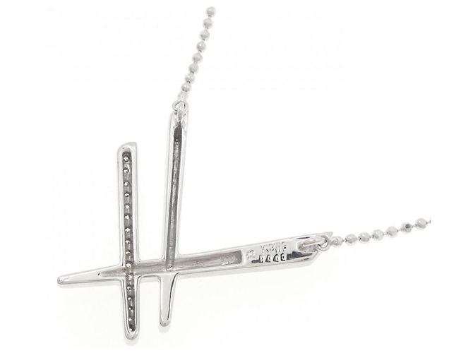 Autre Marque Collana in oro bianco Au750 e diamanti Argento - vista 4