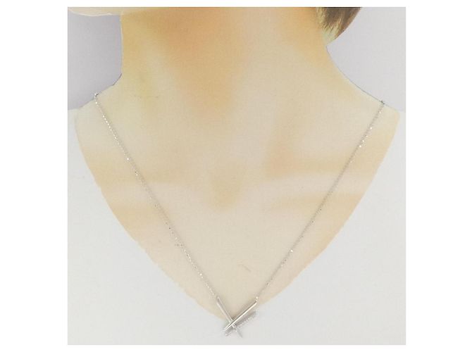Autre Marque Collana in oro bianco Au750 e diamanti Argento - vista 6
