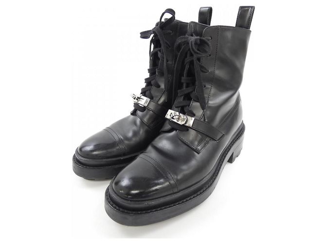 Hermès Botas de cuero Veaubox Hermes Negro - vista 3