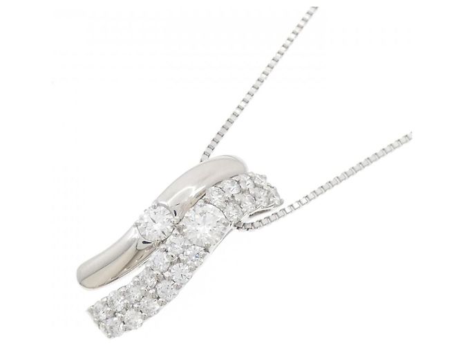 Autre Marque Collana in platino 950 e diamanti Ginza Tanaka Argento - vista 3