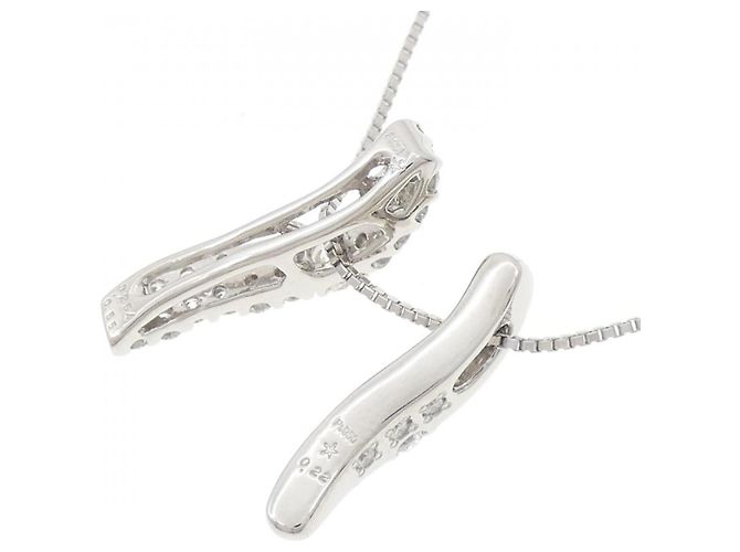 Autre Marque Collana in platino 950 e diamanti Ginza Tanaka Argento - vista 4