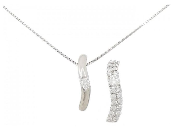 Autre Marque Collana in platino 950 e diamanti Ginza Tanaka Argento - vista 6