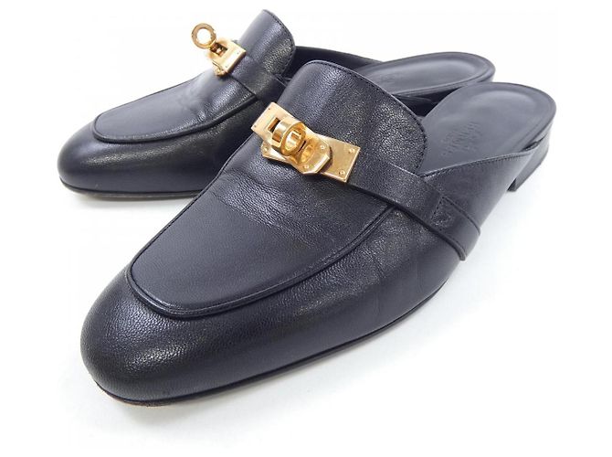 Sandali Hermès 212100Z Chevre Nero - vista 3