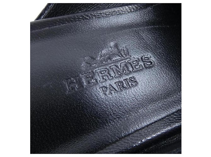Sandali Hermès 212100Z Chevre Nero - vista 6