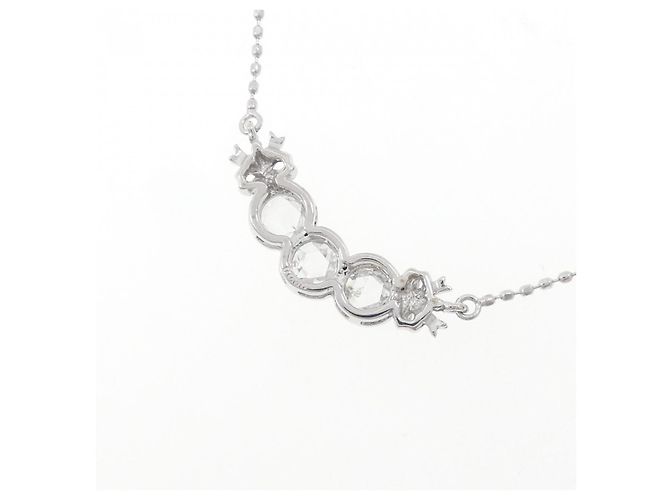 Autre Marque Collana Ribbon in Diamanti Au750 Argento - vista 4