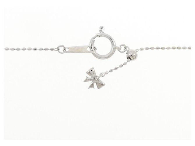 Autre Marque Collana Ribbon in Diamanti Au750 Argento - vista 5