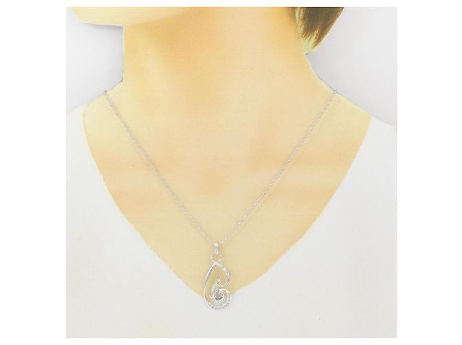 Autre Marque Collana con Diamanti Au750 Argento - vista 6