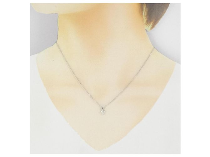 Autre Marque Collana in oro bianco 10K e diamanti Argento - vista 6