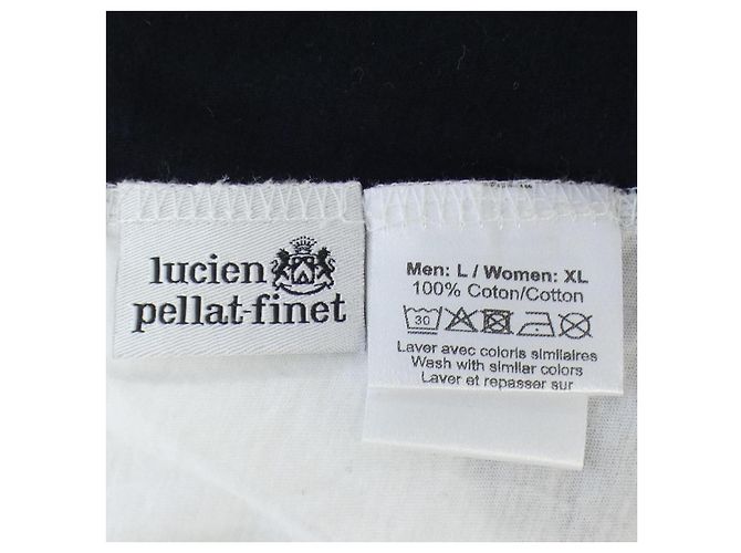 Autre Marque Camiseta de algodón lucien pellat-finet Negro Blanco - vista 3