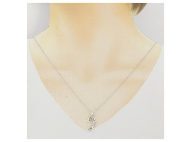 Autre Marque Collana in oro bianco 10K e diamanti Argento - vista 6