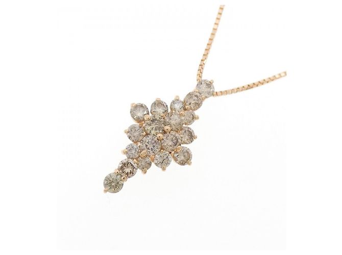Autre Marque Collana con Diamanti Au750 Rosa - vista 3