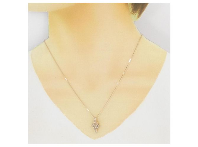 Autre Marque Collana con Diamanti Au750 Rosa - vista 6