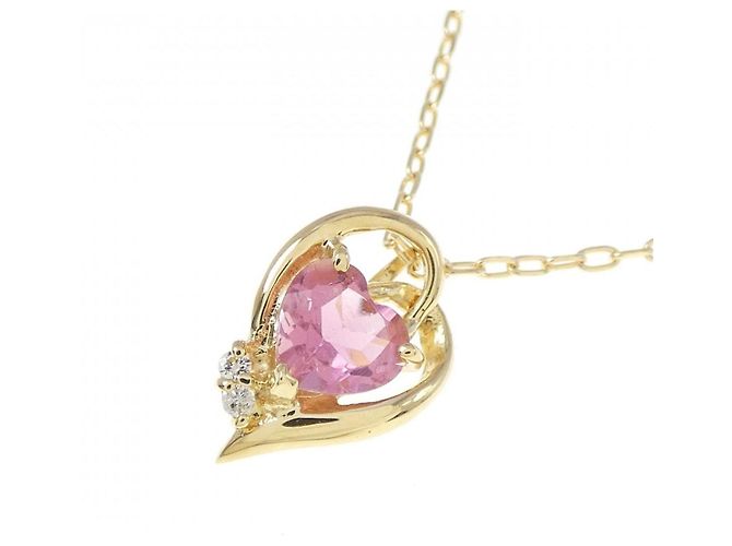 Autre Marque Collana in tourmalina e diamanti Au750 D'oro - vista 3