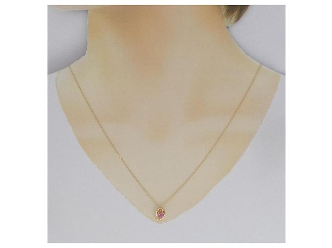 Autre Marque Collana in tourmalina e diamanti Au750 D'oro - vista 6