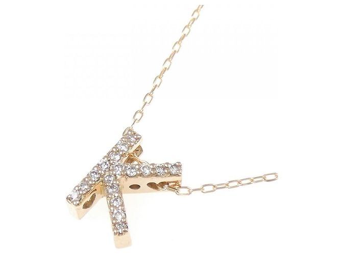 Autre Marque Au750 Diamant Initialen K Halskette Pink - Ansicht 3