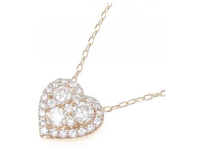 Autre Marque Collana Cuore di Diamante Au750 Rosa - vista 3