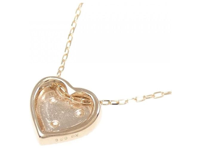 Autre Marque Collana Cuore di Diamante Au750 Rosa - vista 4