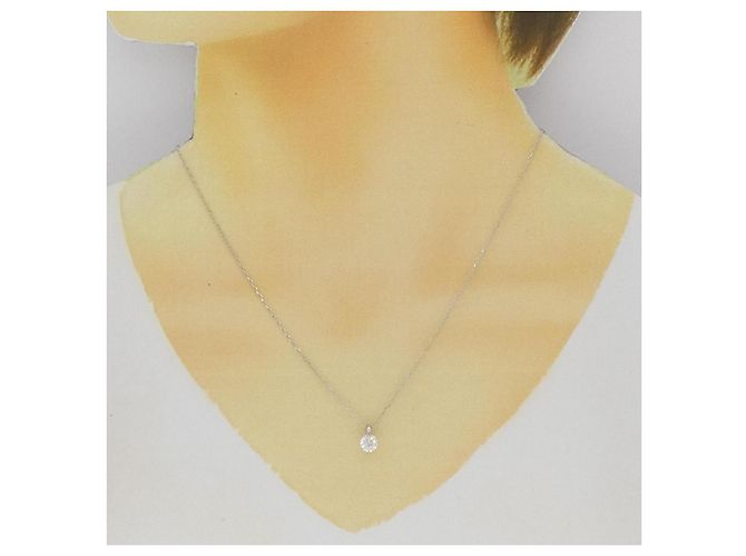 Autre Marque Collar de platino y diamantes Plata - vista 6