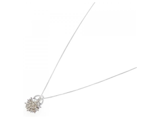 Autre Marque Collana in oro bianco Au750 e diamanti Argento - vista 2