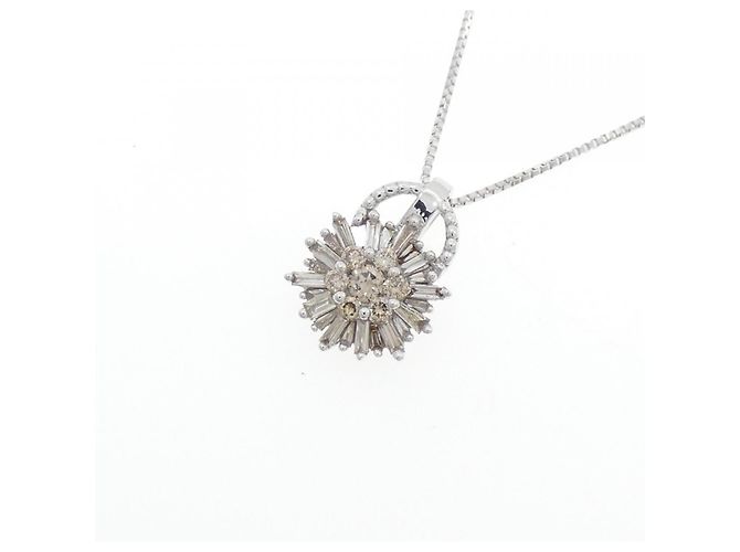 Autre Marque Collana in oro bianco Au750 e diamanti Argento - vista 3