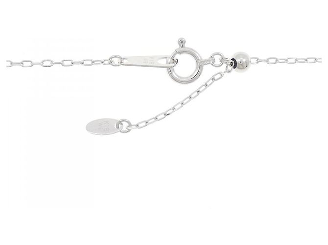 Autre Marque Collana con Croce in Diamanti in Oro Bianco Au750 Argento - vista 5