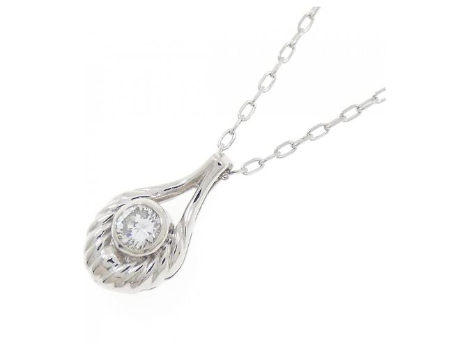 Autre Marque Collana con Diamanti Pt900/Pt850 Argento - vista 3