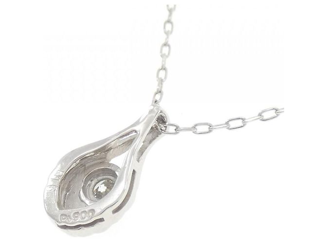 Autre Marque Collana con Diamanti Pt900/Pt850 Argento - vista 4