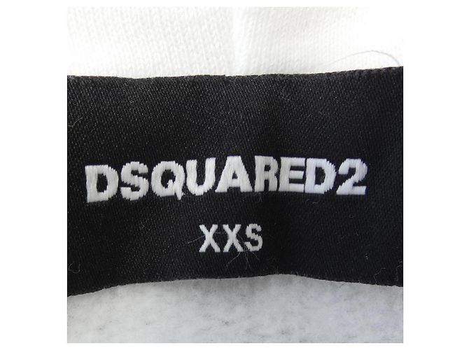 Sweat à capuche Dsquared2 Blanc - vue 5