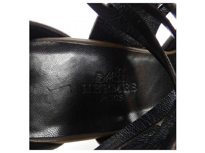 Hermès Hermes Leder Pumps 35.5 Grün Khaki - Ansicht 6