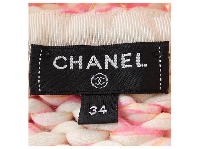 Timeless Cardigan Chanel Negro Rosa Blanco - vista 5
