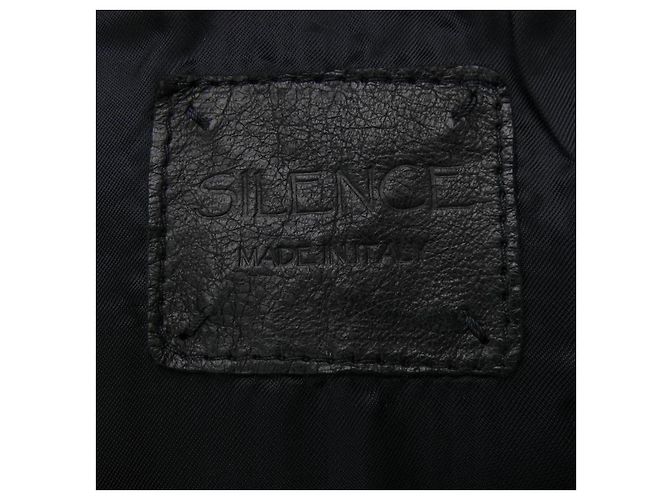 Autre Marque Lederjacke aus Lamm SILENCE Schwarz - Ansicht 4