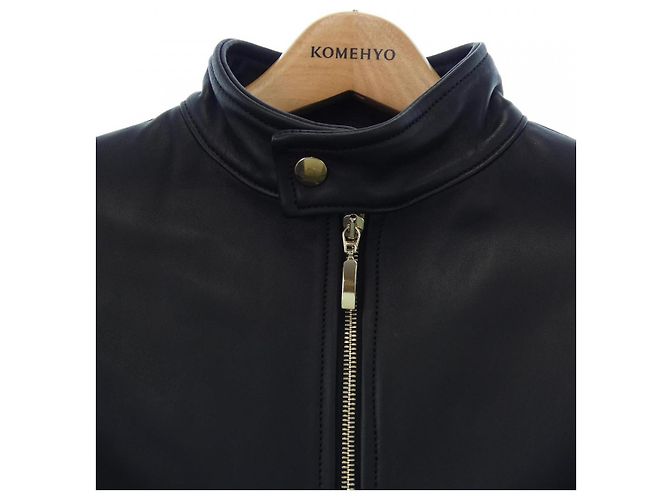 Autre Marque Lederjacke aus Lamm SILENCE Schwarz - Ansicht 5
