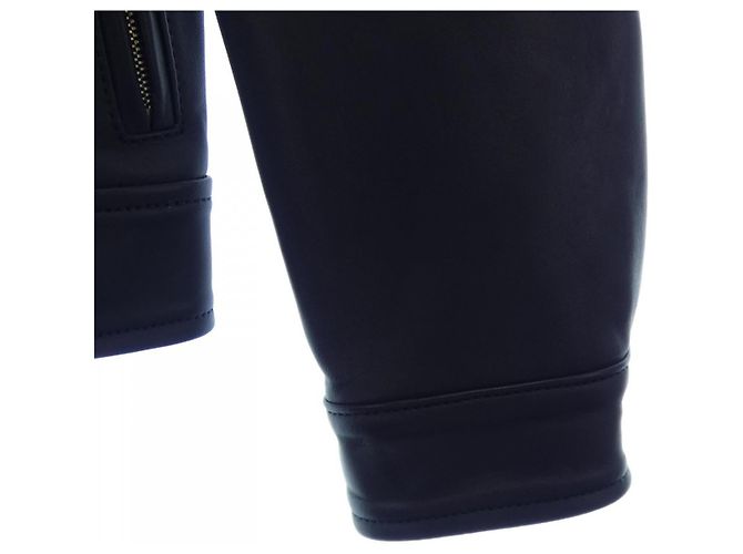 Autre Marque Lederjacke aus Lamm SILENCE Schwarz - Ansicht 6