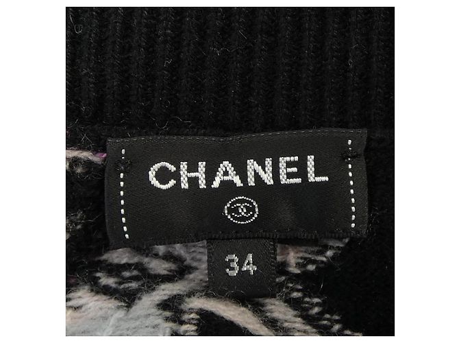 Timeless Chanel P72298K10398 Punto de cachemira Negro - vista 5