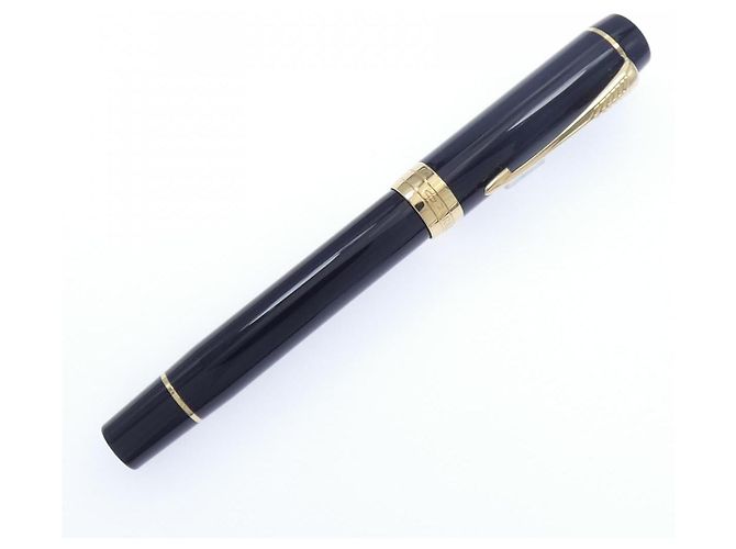 Autre Marque Parker Duofold Classic Centennial Au750 Füllfederhalter Schwarz - Ansicht 2