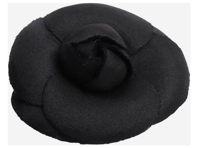 Chanel Piccola spilla floreale camelia nera Nero - vista 3