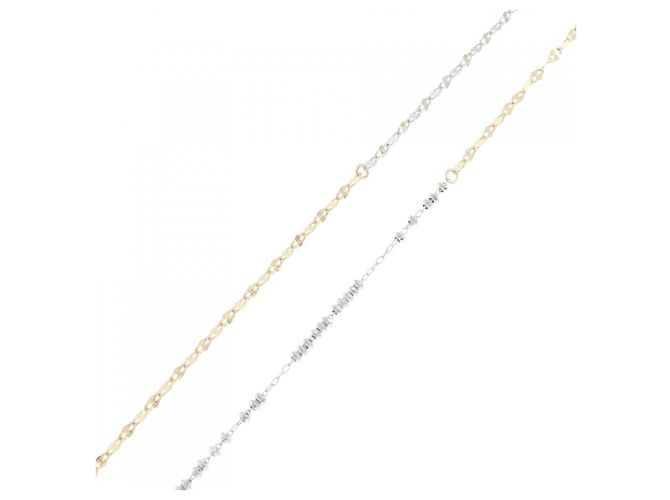 Autre Marque Collana in oro bianco Au750 e oro giallo Au750 D'oro - vista 4
